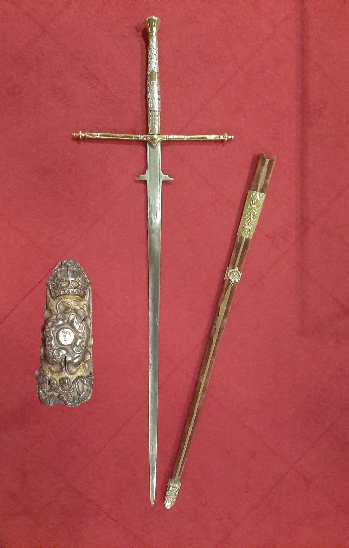 sword with just rose